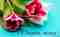 Картинка с букетом тюльпанов для милой на 8 марта